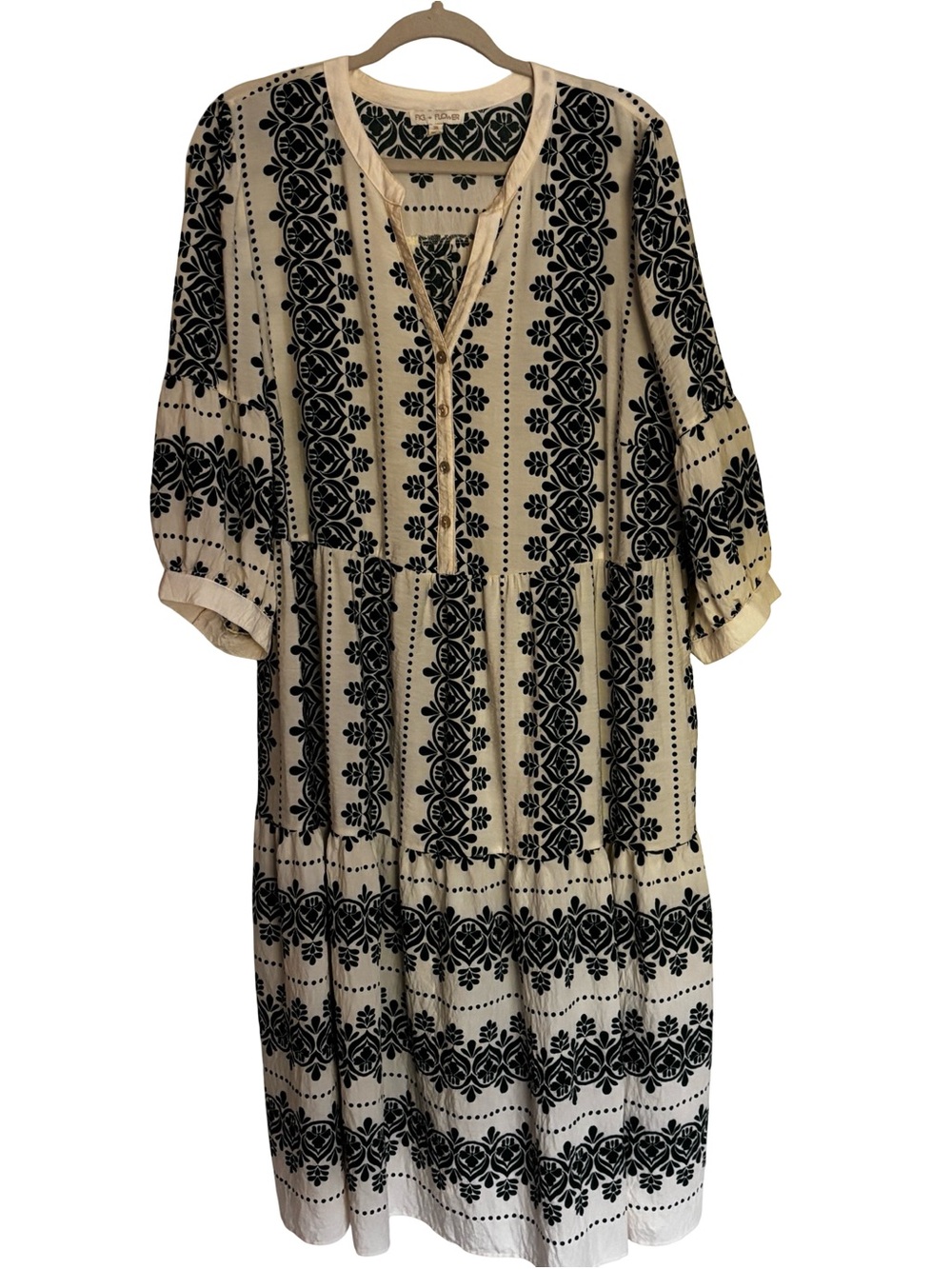 Vintage Tiered Summer Maxi Dress Size 3X - Picture 14 of 14